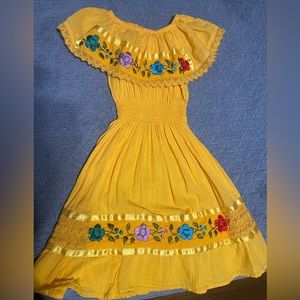 Girls authentic Mexican dress